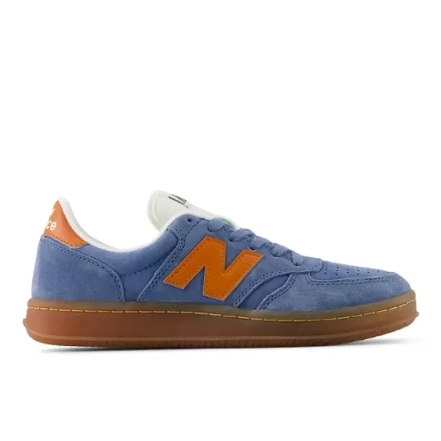 New Balance Men's T500 in Blue/Brown Suede/Mesh
