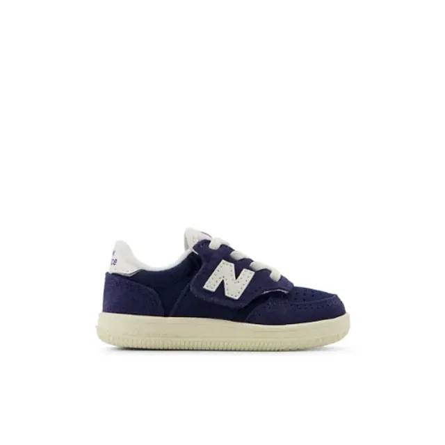 New Balance Infants' T500 in White/Blue Synthetic