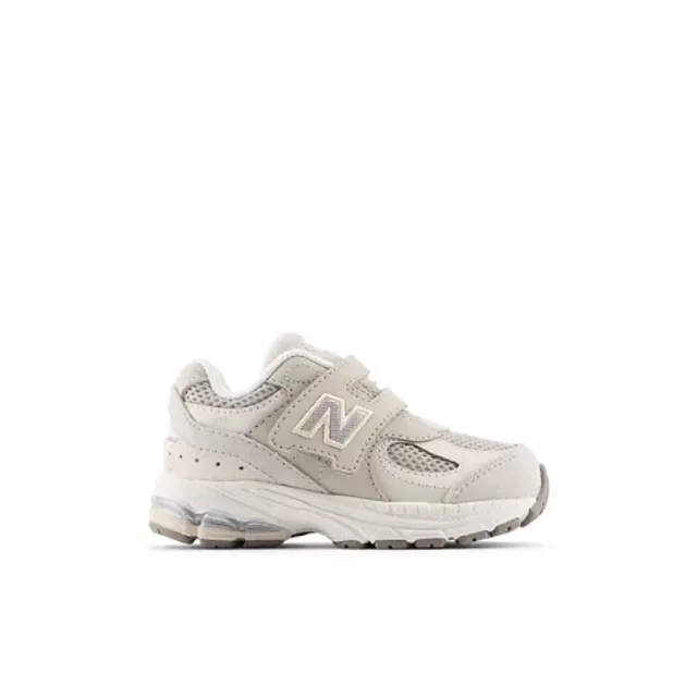 New Balance Infants' 2002 HOOK & LOOP in Grey/Beige Leather