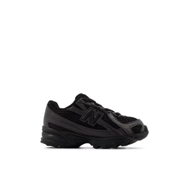New Balance Infants' 740 BUNGEE LACE in Black Synthetic