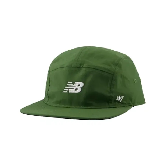 New Balance Unisex '47 5 Panel Run Hat in Green Nylon