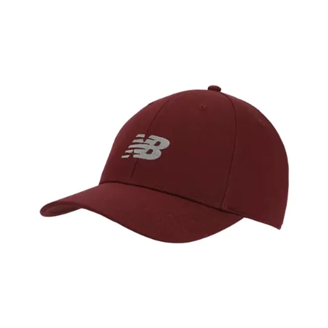 New Balance Unisex 6 Panel Structured Snapback in Red Cotton