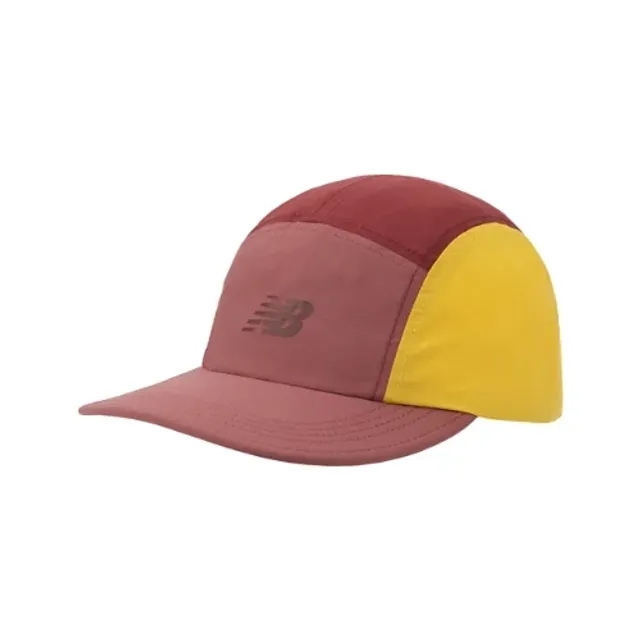 New Balance Unisex 5 Panel Everyday Trainer Hat in Red Nylon