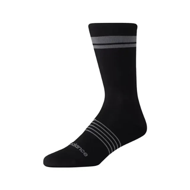 New Balance Unisex Pro Run Crew Socks 1 Pair in Black Nylon
