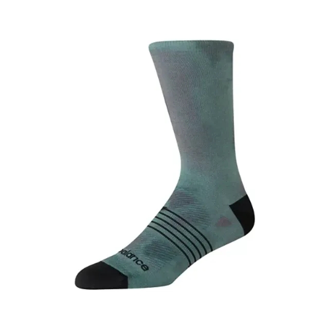 New Balance Unisex Pro Run Crew Socks 1 Pair in Green Nylon