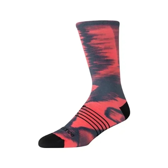 New Balance Unisex Pro Run Crew Socks 1 Pair in Red Nylon