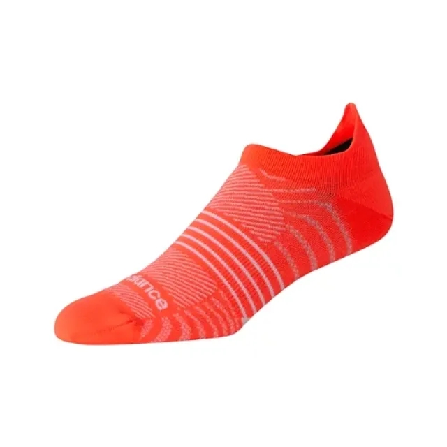 New Balance Unisex Pro Run Tab Socks 1 Pair in Red Nylon