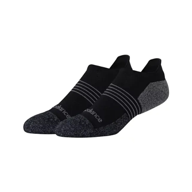 New Balance Unisex Pro Training Cushion Tab Socks 2 Pack in Black Nylon