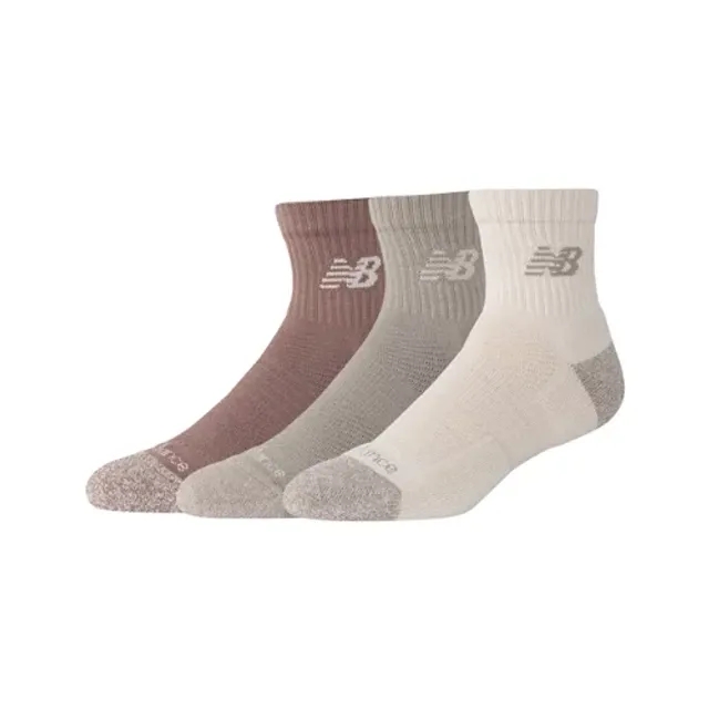 New Balance Unisex Active QTR Socks 3 Pack Polyester