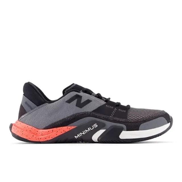 New Balance Men's Minimus TR v2 in Black/Grey/Red Textile