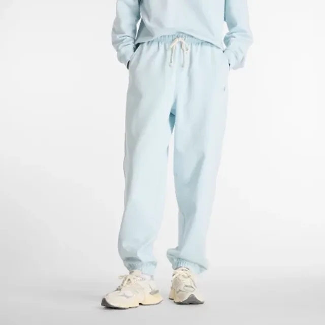 New Balance Women's Athletics French Terry Jogger in Blue Cotton