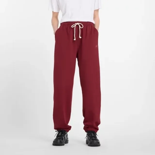 New Balance Women's Athletics French Terry Jogger in Red Cotton