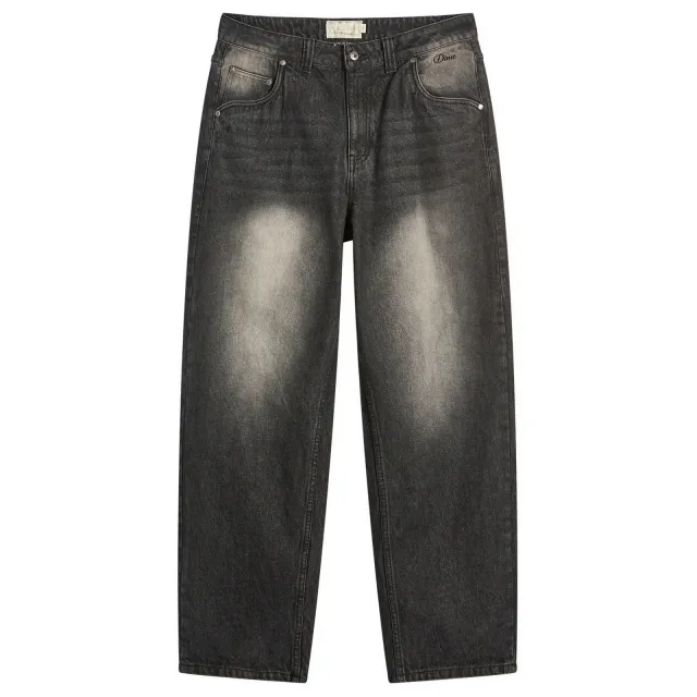 Dime Men's Classic Baggy Denim Pants Sandblasted Black