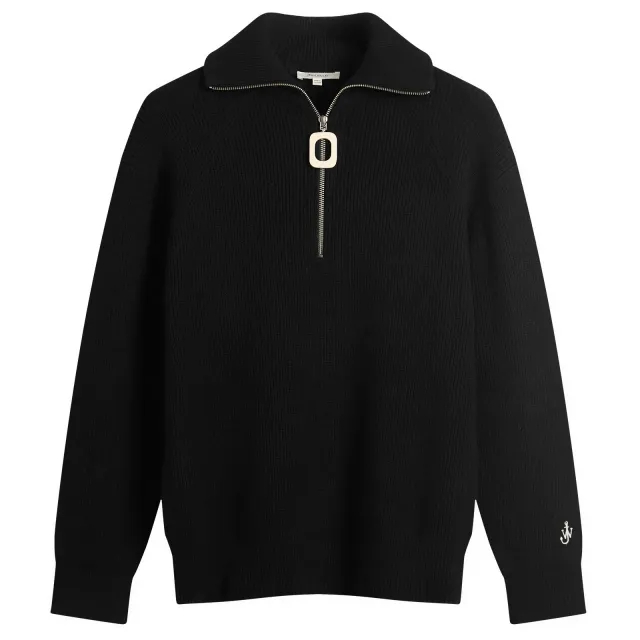 JW Anderson Men's Half Zip Jumper Black