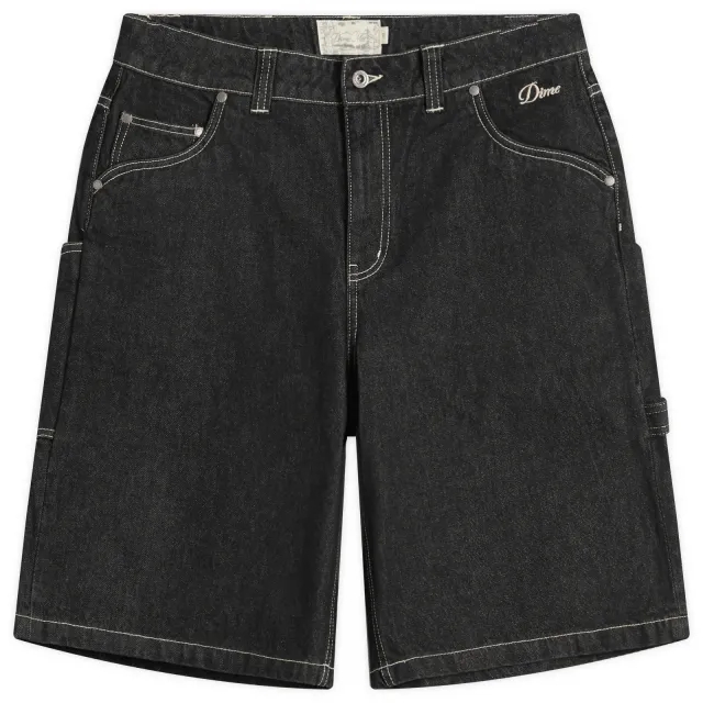 Dime Men's Classic Denim Shorts Black Washed