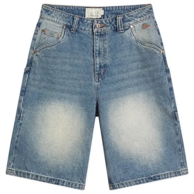 Dime Men's Classic Denim Shorts Sandblasted Indigo