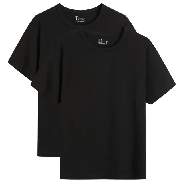 Dime Men's Classic 2 Pack T-Shirts Black