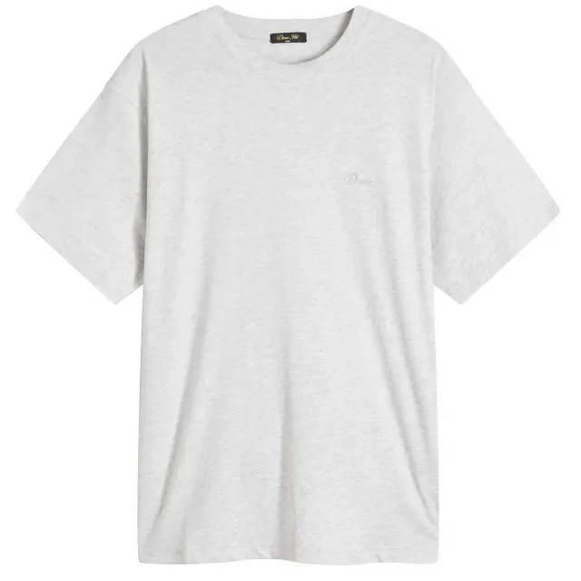 Dime Men's Cursive Small Logo T-Shirt Ash