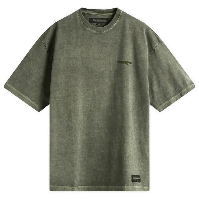 Neighborhood Men's Pigment Dyed T-Shirt Olive Drab