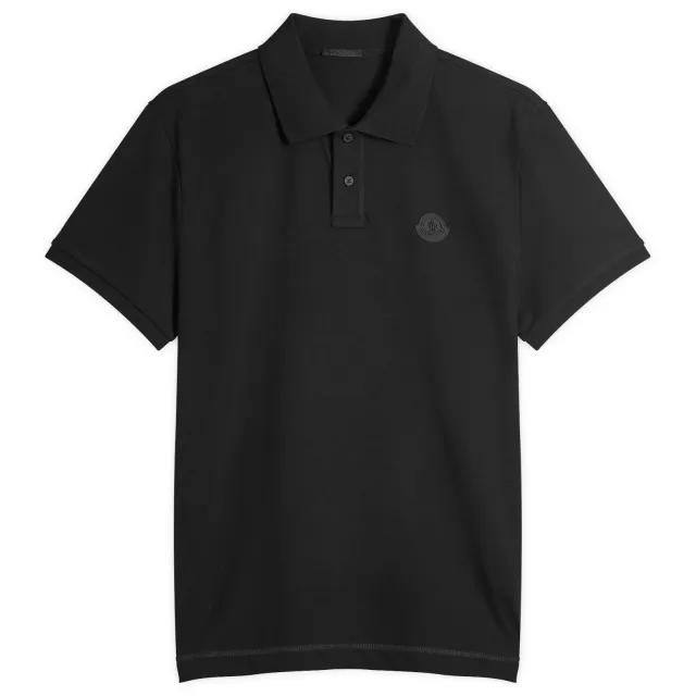 Moncler Men's Short Sleeve Polo Black