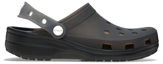 Crocs | Unisex | Classic Frosted Backstrap | Clogs | Black / Multi | W5/M4