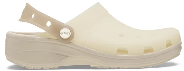 Crocs | Unisex | Classic Frosted Backstrap | Clogs | Almond Tint / Multi | W5/M4