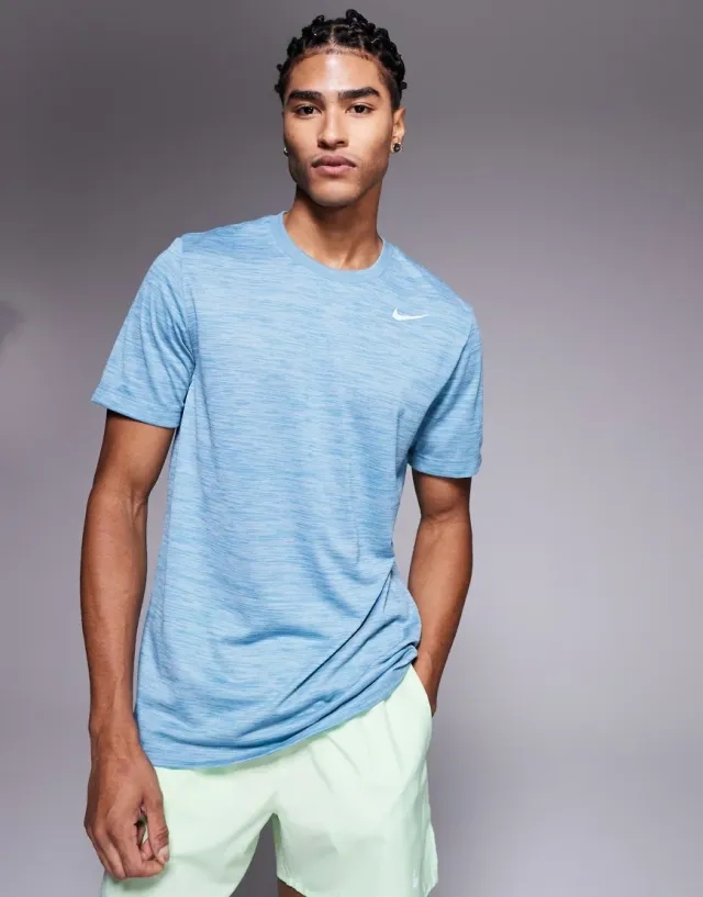 Nike Training Legend Dri-Fit Veneer T-Shirt In Blue