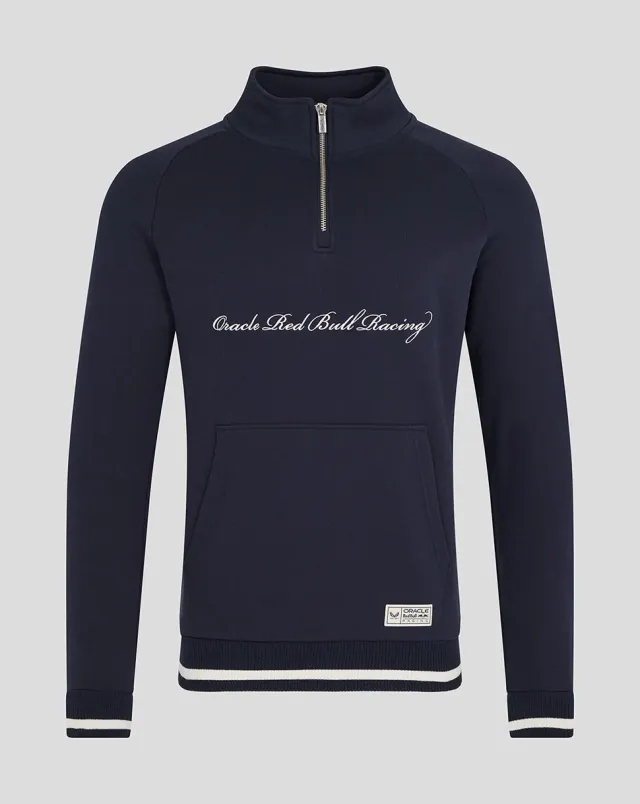 Castore Oracle Red Bull Racing Unisex Script Quarter Zip - Night Sky