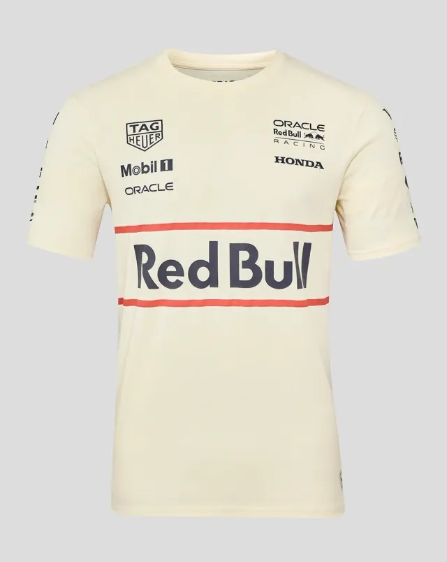 Castore Oracle Red Bull Racing Unisex Heritage Team T-shirt - Egret