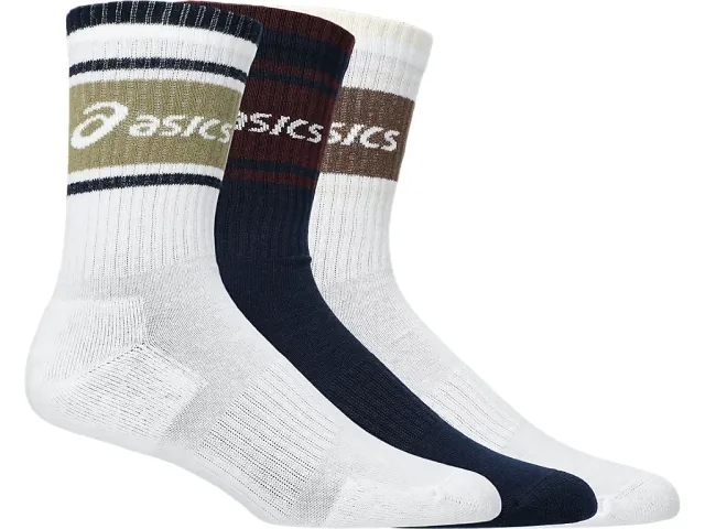 Asics 3 Pack Asics Logo Crew Sock