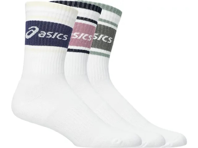 Asics 3 Pack Asics Logo Crew Sock