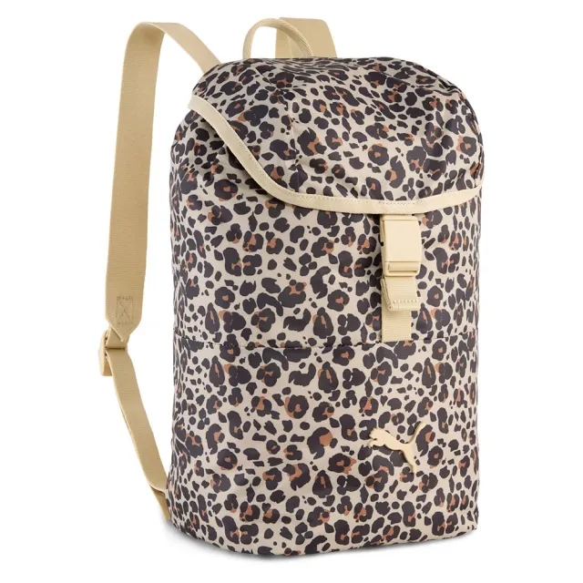 PUMA Pop 12.5L Small Backpack Youth, Toasted Almond/Animal AOP