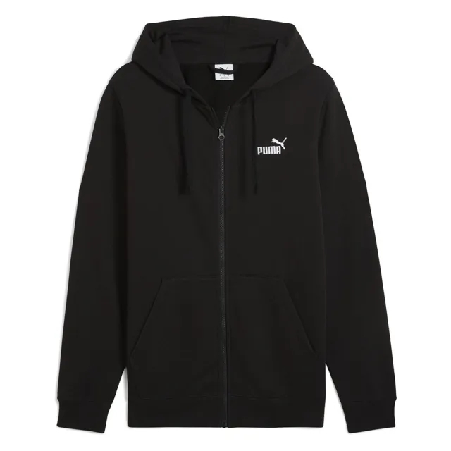 PUMA Essentials No. 1 Logo Full-Zip Hoodie Men, Black