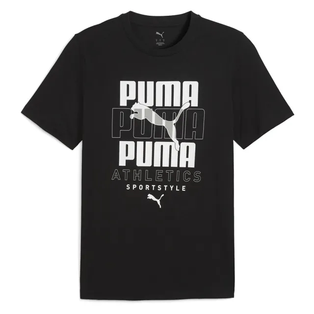 Puma Graphic Stacked Graphic Short Sleeve T-shirt