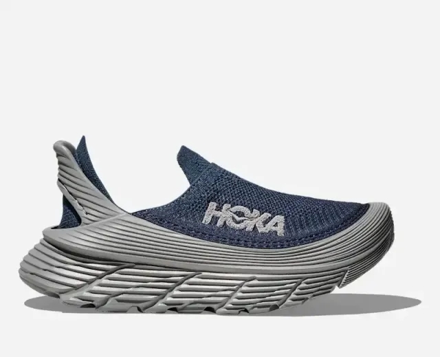Hoka Restore Tc Recovery Shoes In Varsity Navy/Stellar Grey