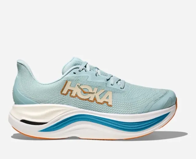 Hoka Men's Skyward X Road Running Shoes In Clear Sea/Alpine Blue