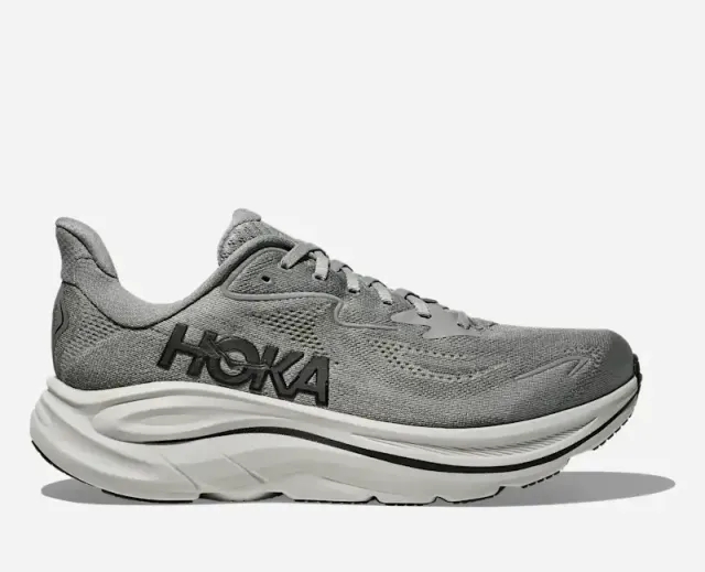 Hoka Men's Clifton 10 Road Running Shoes In Galactic Grey/Asteroid