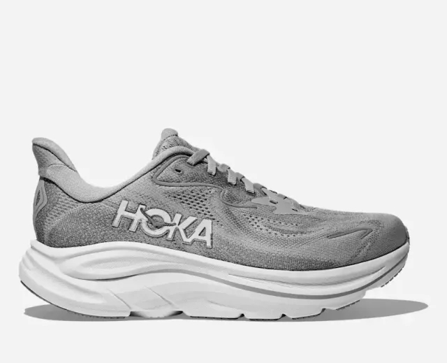 Hoka Women's Clifton 10 Road Running Shoes In Stellar Grey/Galactic Grey