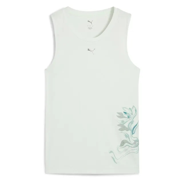 Puma Green Terrains Graphic Sleeveless T-shirt