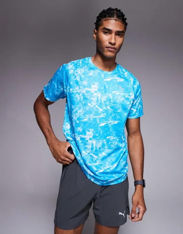 PUMA Run Velocity T-Shirt Men, Speed Blue