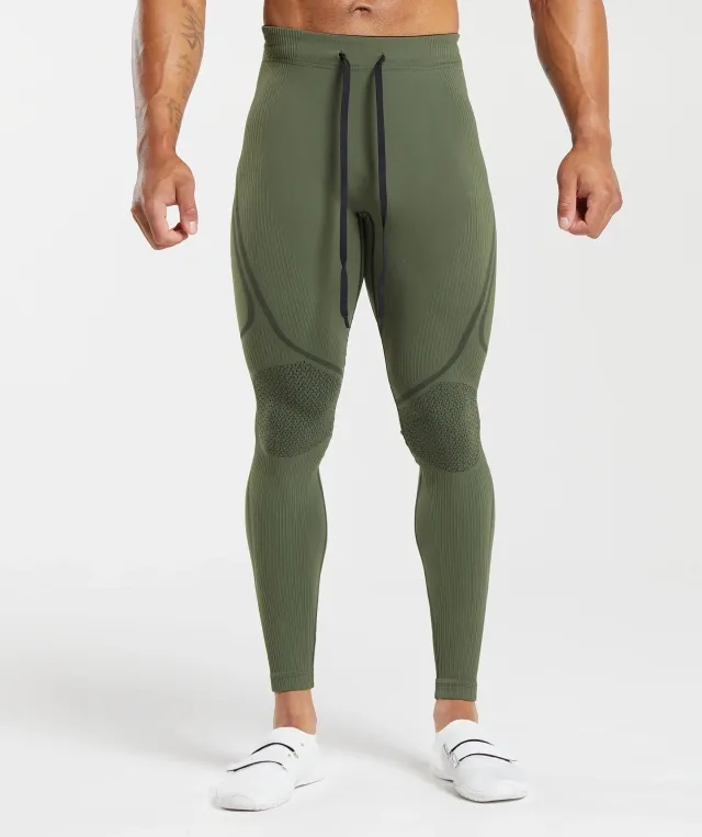  315 Seamless Tights - Winter Olive/Black