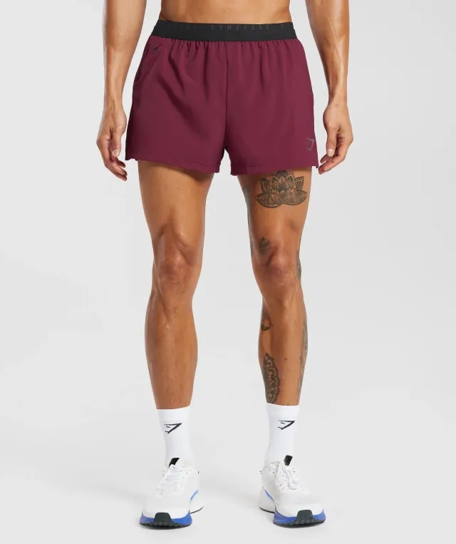  Sport Run 3" Shorts - Plum Pink