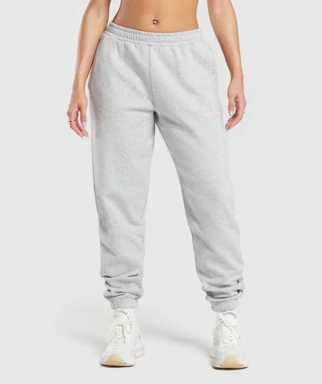  Strength Department Graphic Joggers - Light Grey Core Marl
