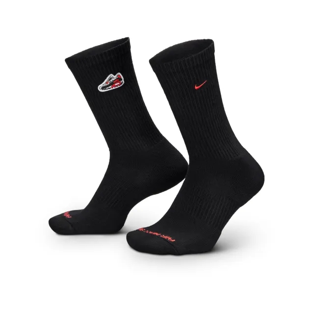 Nike Air Max 90 Everyday Plus Cushioned Crew Socks - Black