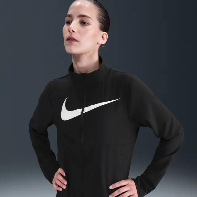 Nike Tempo Swoosh Run Women's Dri-FIT Running Jacket - Black - Sustainable Materials
