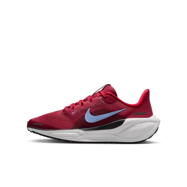 Nike Pegasus 41 Older Kids' Road Running Shoes - Red - Recycled Content Minimum