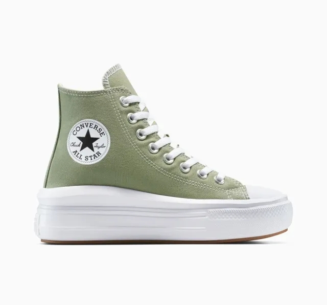 Converse Chuck Taylor All Star Move Platform - Green, White