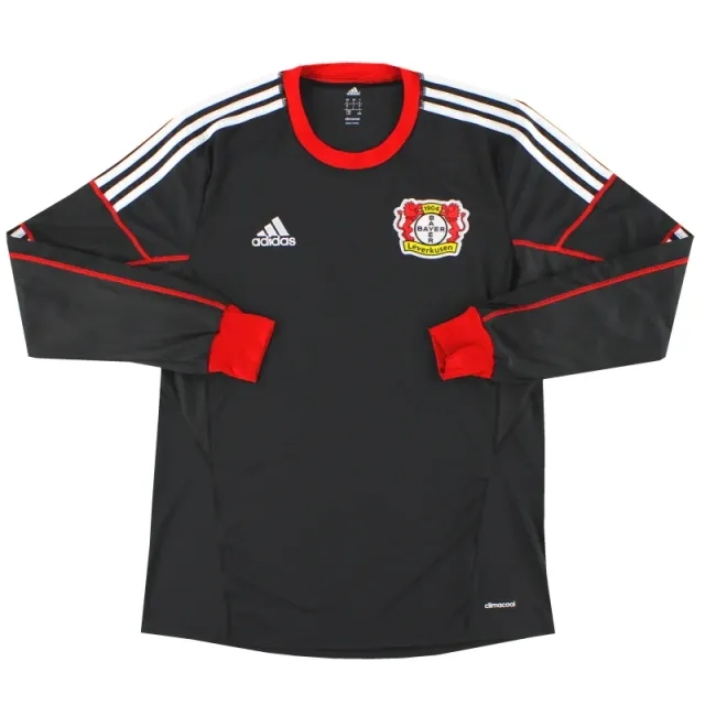 2013-15 Bayer Leverkusen adidas Home Shirt L/S L - Bayer Leverkusen / Excellent / Large