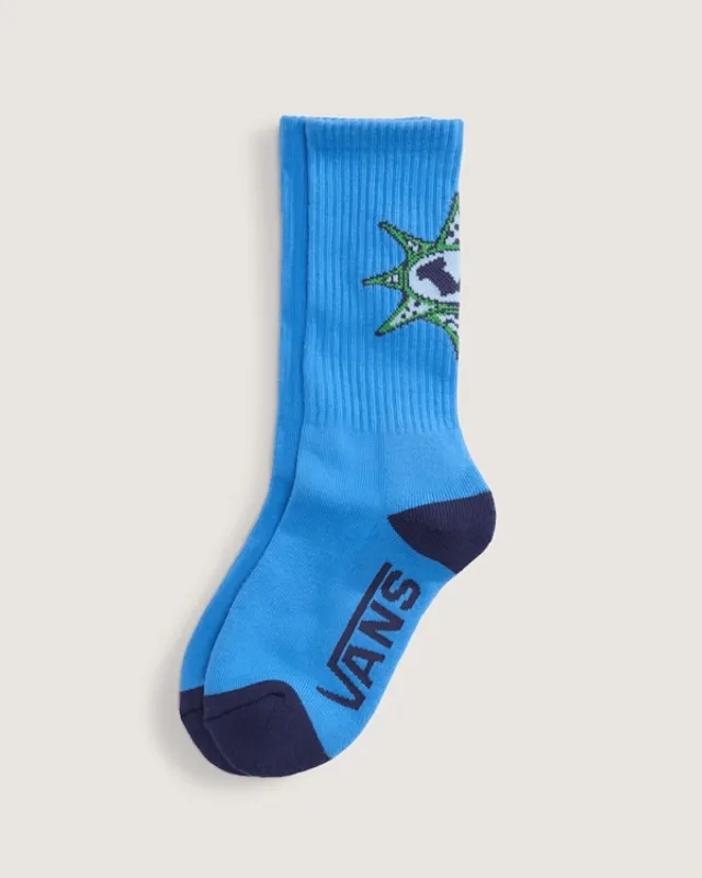 Vans - Kids Ticker Crew Socks (1 Pair), Blue