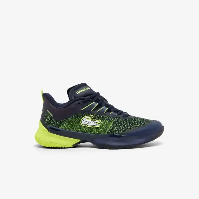 Lacoste Men's AG-LT23 Ultra x Daniil Medvedev Clay Court Tennis shoes - Navy / Yellow